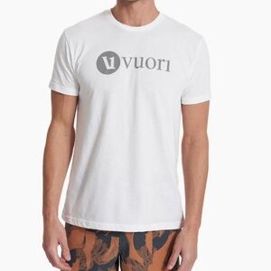 Vuori Men's Graphic Print Crew Neck Tee White large